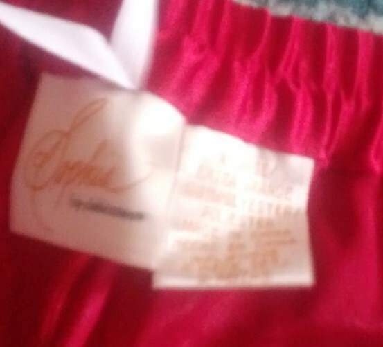 NEW NWT Sophia Delicates XL JCPenney red silky pajamas set pants top womens VTG