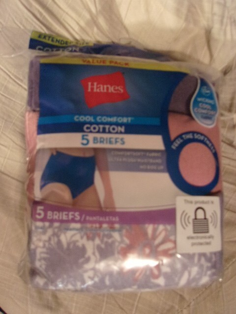 5 PR LADIES~HANES~FULL BRIEF~TAGLESS~WICKING COOL COMFORT COTTON PANTIES~SZ 11