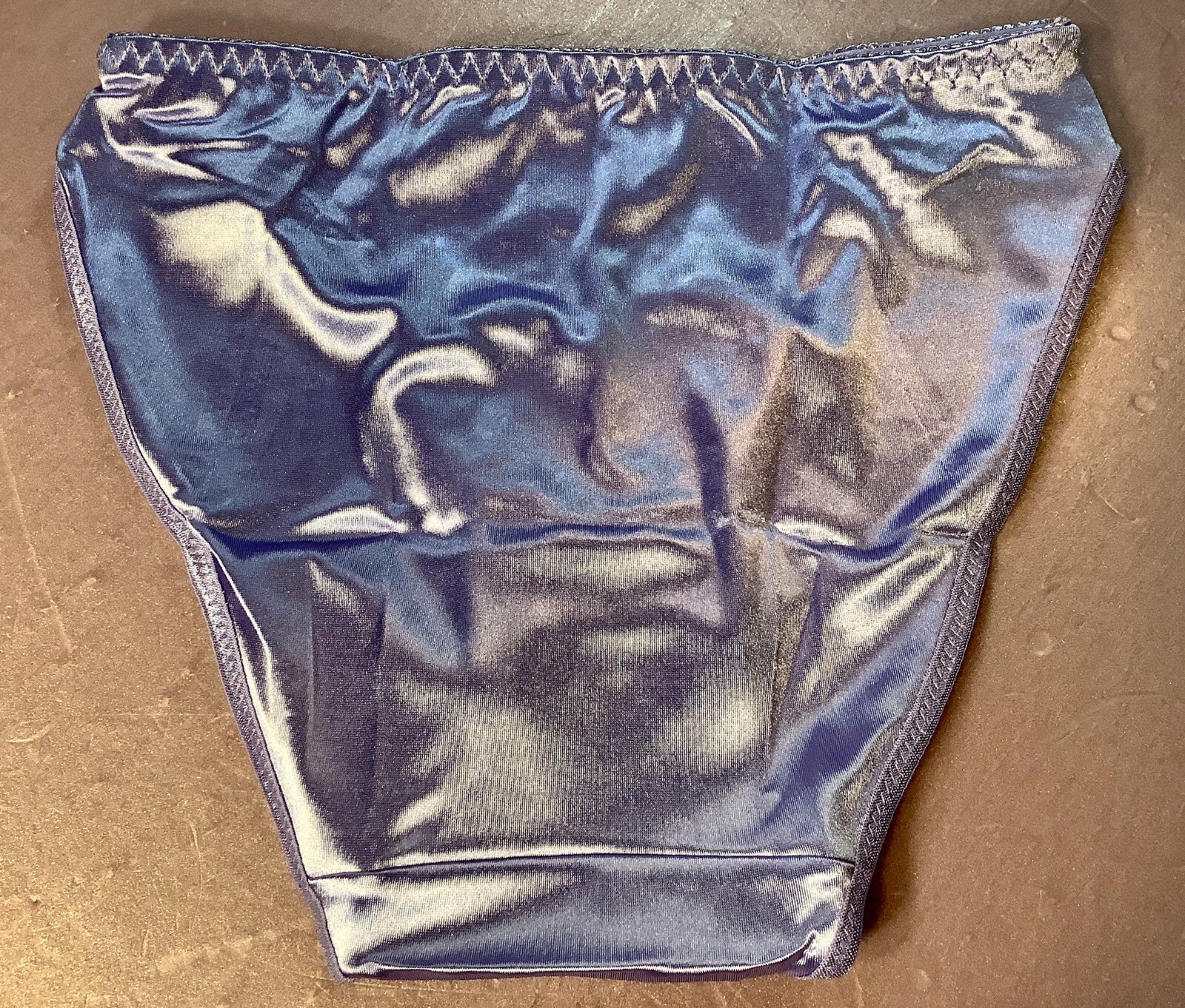 Women Panties,Bikinis “Eva Cervantes” Size S. Lavender Satin Floral W/decoration