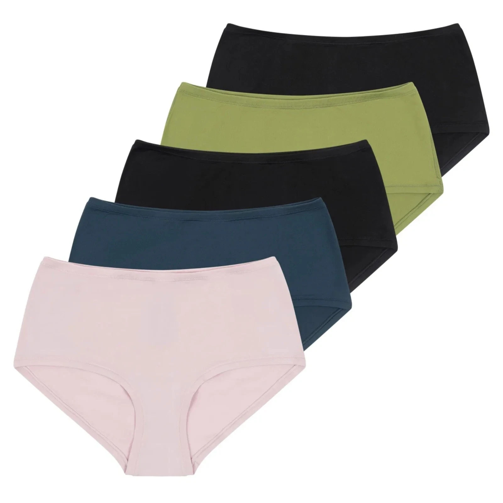 Lemon Women’s 4-Pack Ultra Soft Comfort Stretch Hipster Panties, L