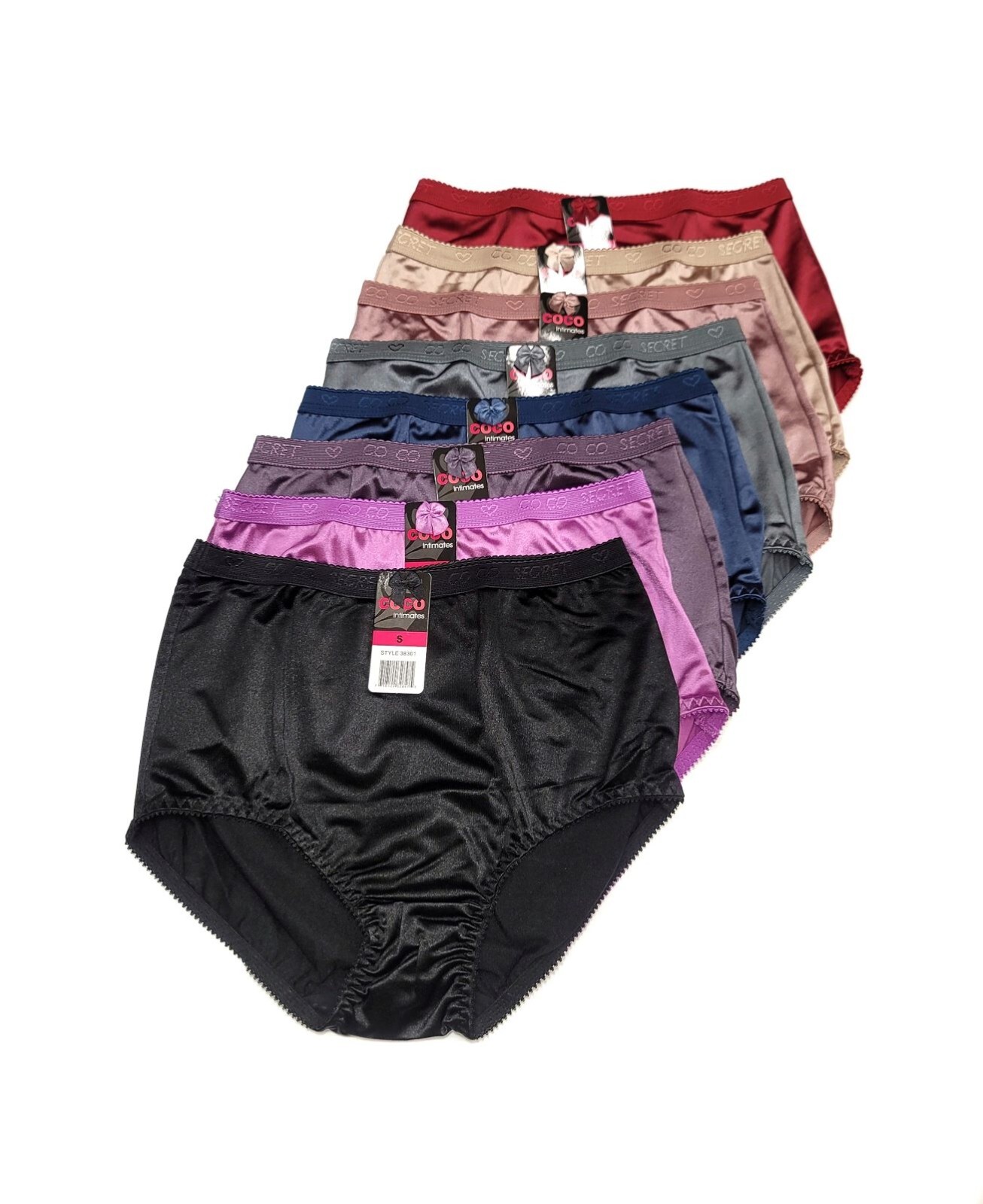 Coco Secret Satin Lady High Waist Light Tummy Control Full Coverage Girdle Panty