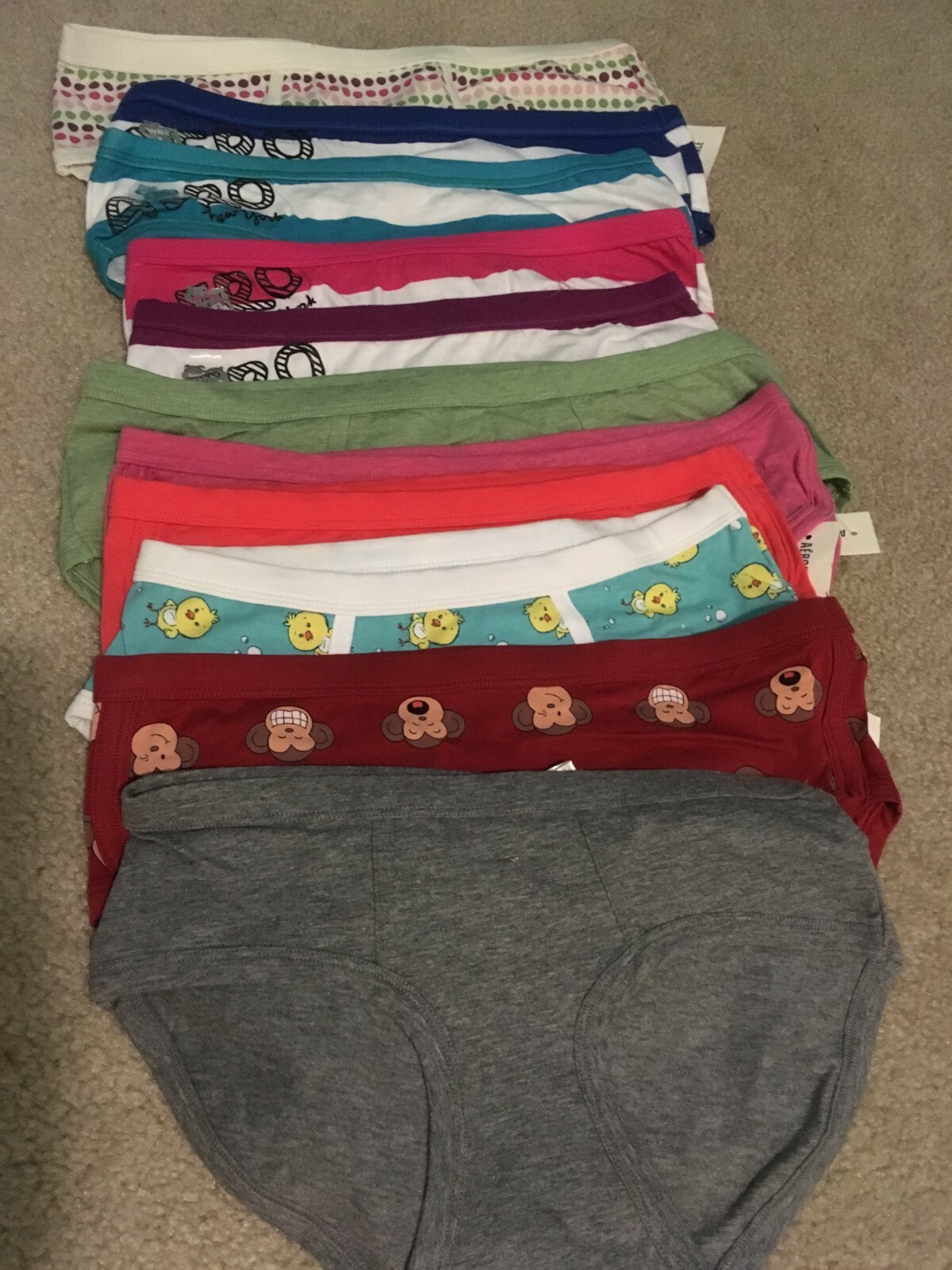 Aeropostale NWT woman’s underwear Sizes XSMALL-LARGE