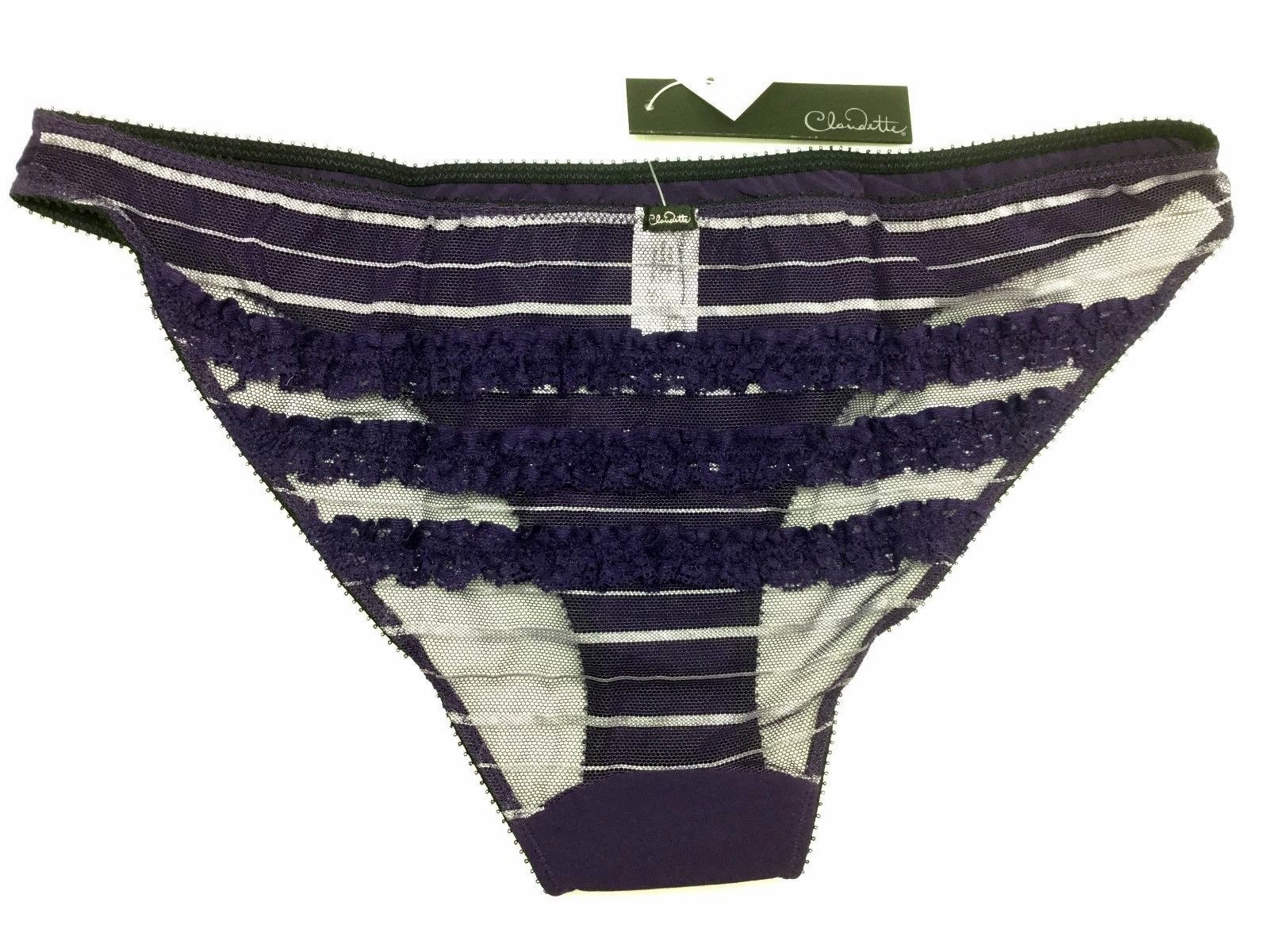Love Claudette Sophia Ruffled Back Bikini Panty Lingerie Underwear Panties Grape