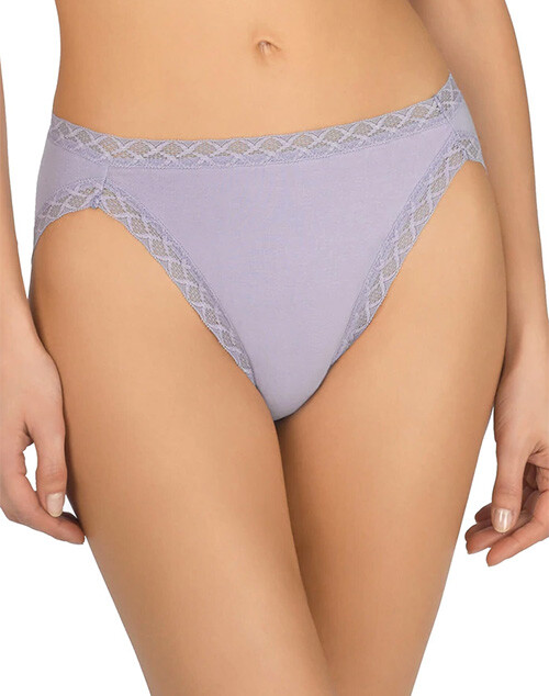 NATORI Cosmic Sky Purple Bliss High Cut Leg Hi Waist French Cut Panties XS = 0/2