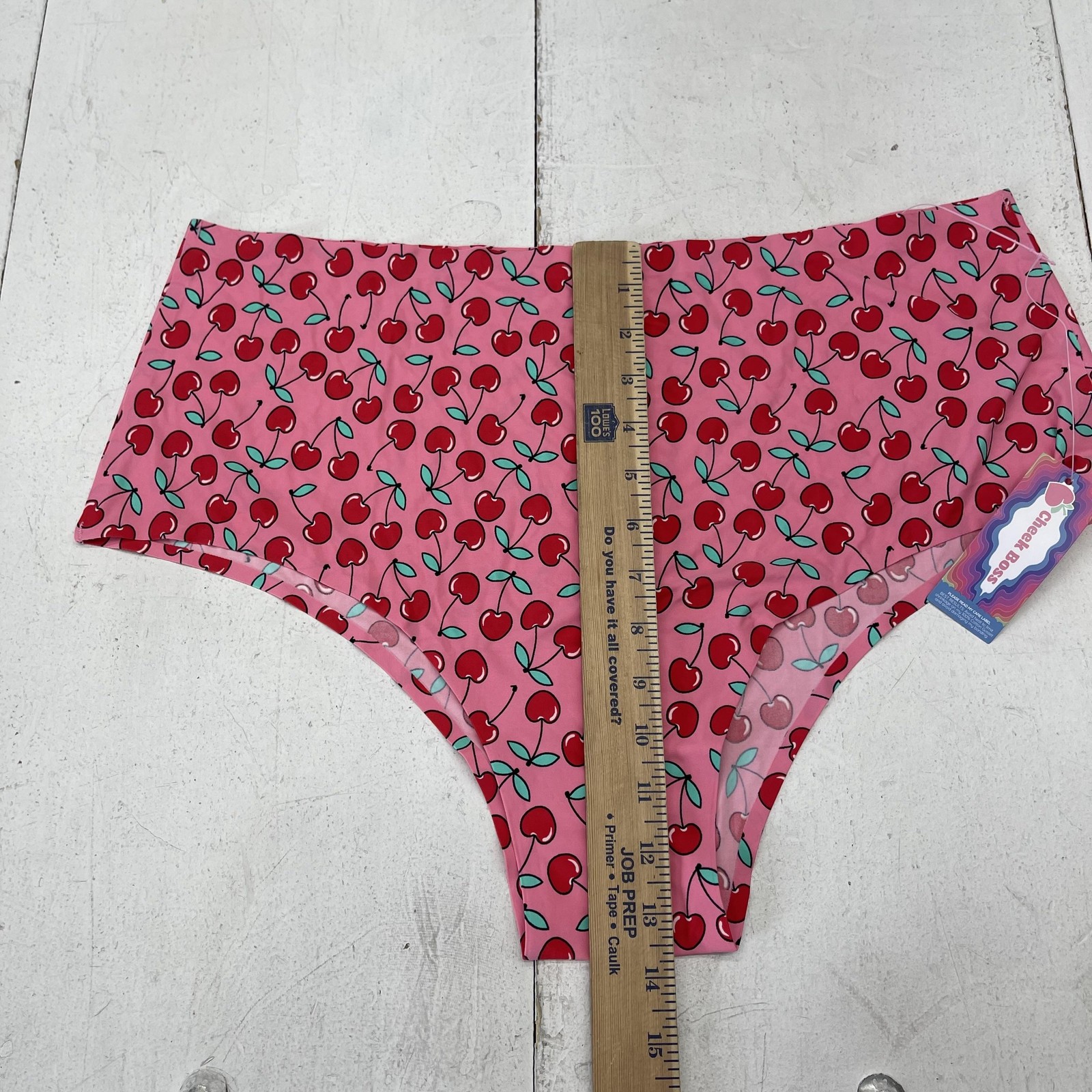 Cheek Boss Cheeky Panties Womens 4XL Pink Cherry Seamless Stretch Underwear