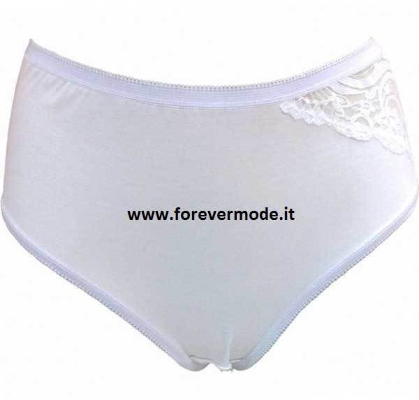6 Women’s Classic High Waist Cotton Culotte Panties by Elleci with Lace Art 412