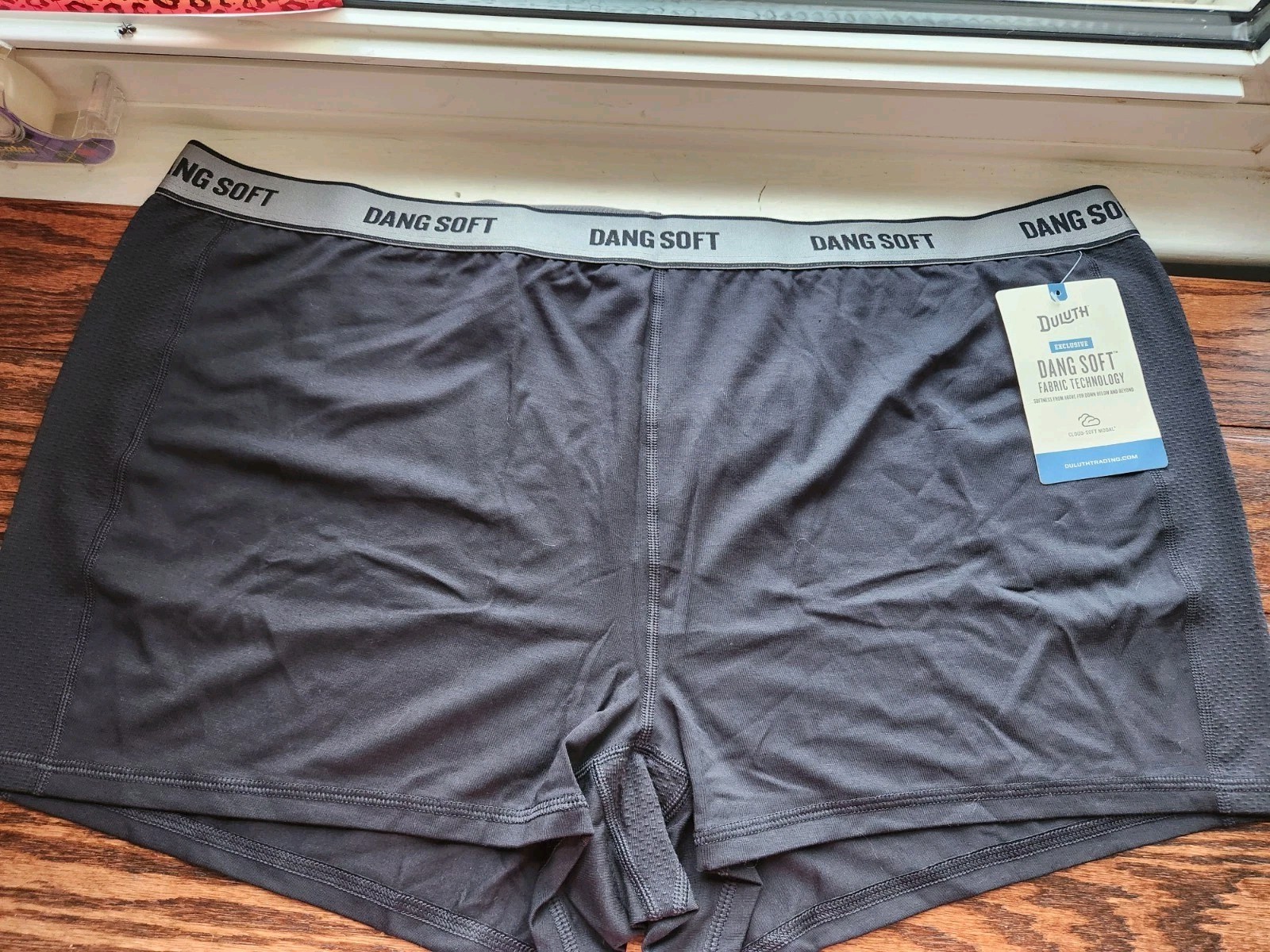 Duluth Trading Women’s Cloud Soft Modal Cooling Boxer Briefs Boy Short Black 2X