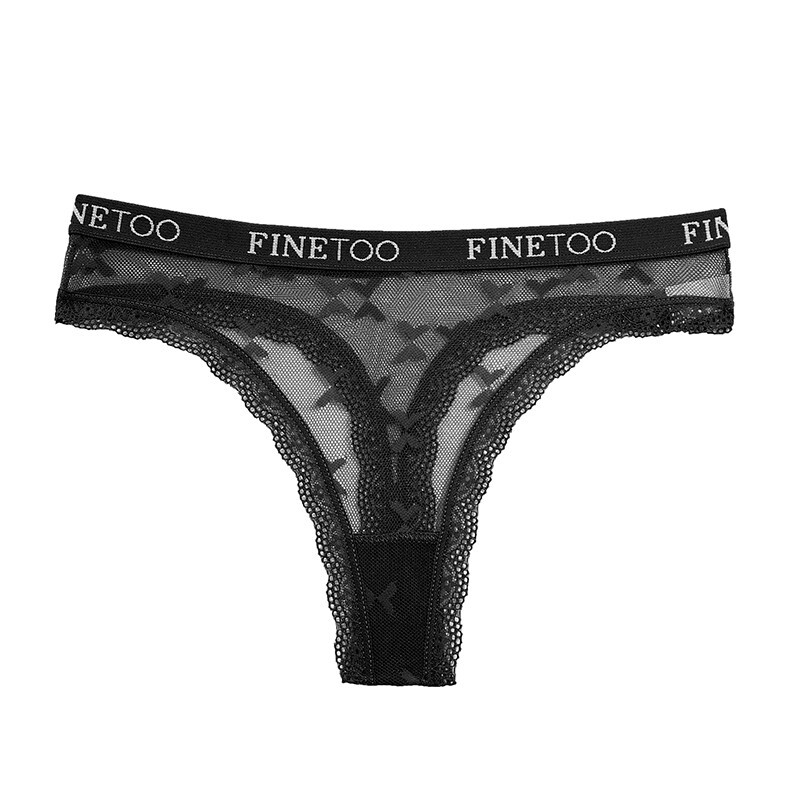 6 Pack Lot Sexy Womens Sheer Lace Thong Panties See Through Underwear Lingeries