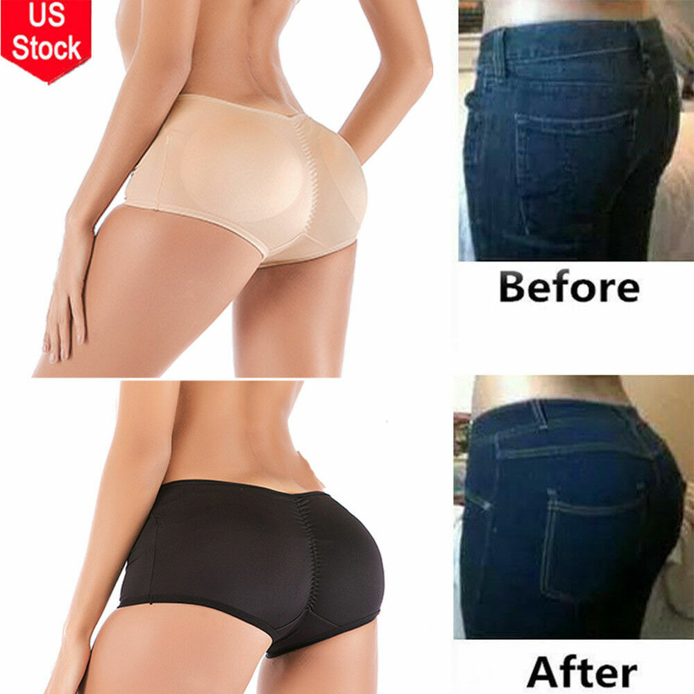 Womens Padded Butt Lifter Panty Hip Enhancer Body Shaper Booty Booster US Stock