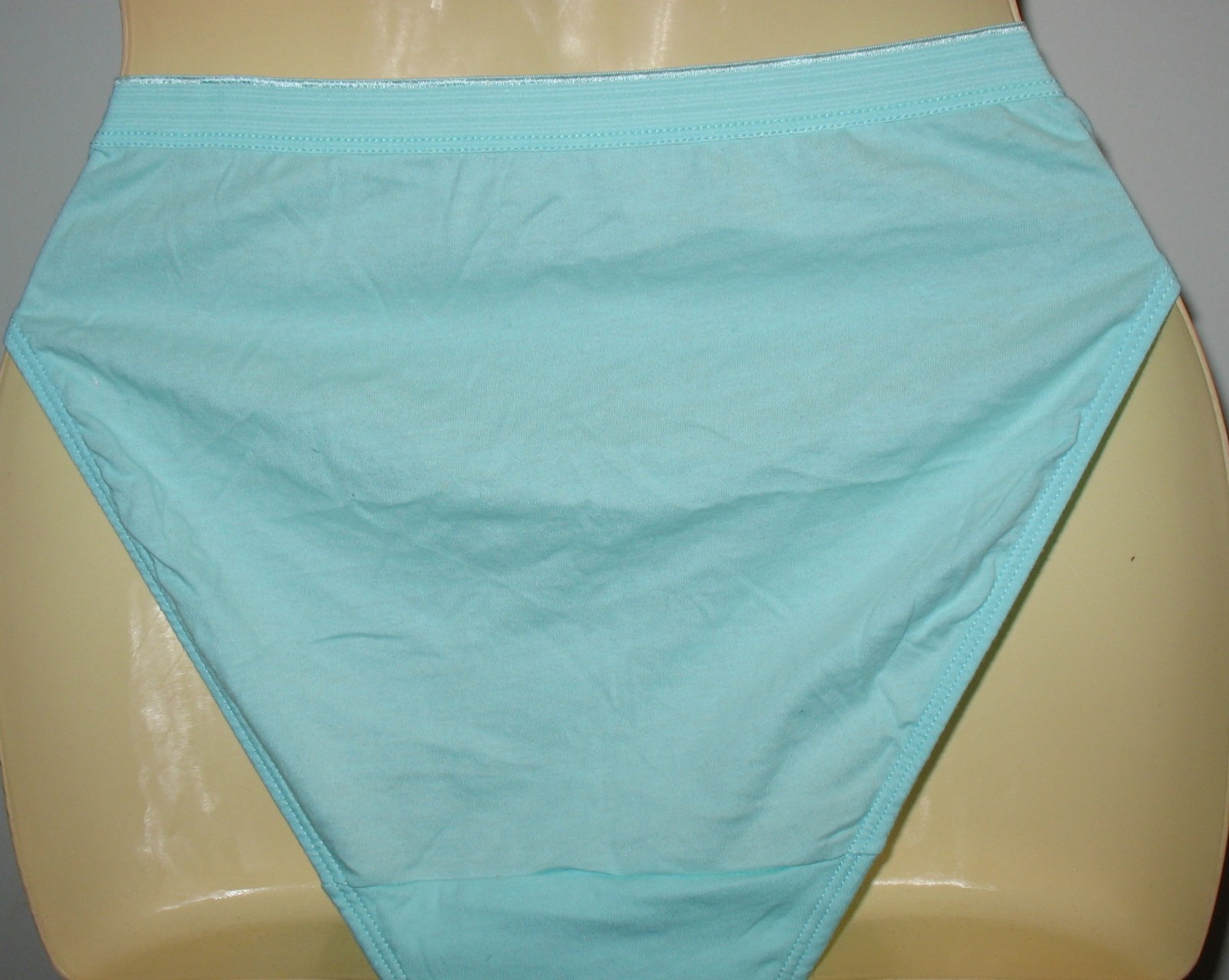 THE BEST FITTING PANTY IN THE WORLD – SMALL / 5 – NEW 100% COTTON AQUA HI-CUT