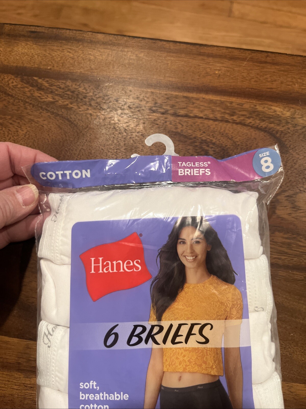 Hanes Women’s Panties 6-Pack No Ride Up Cotton Brief Cut Underwear Cool Comfort