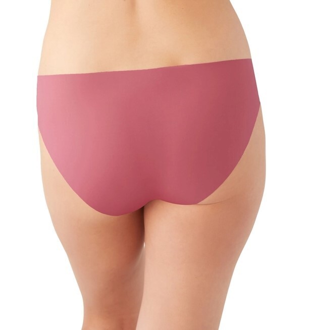 NWT Wacoal 873355 “Perfectly Placed” Nylon Laser Cut Bikini, Rose Wine (633)