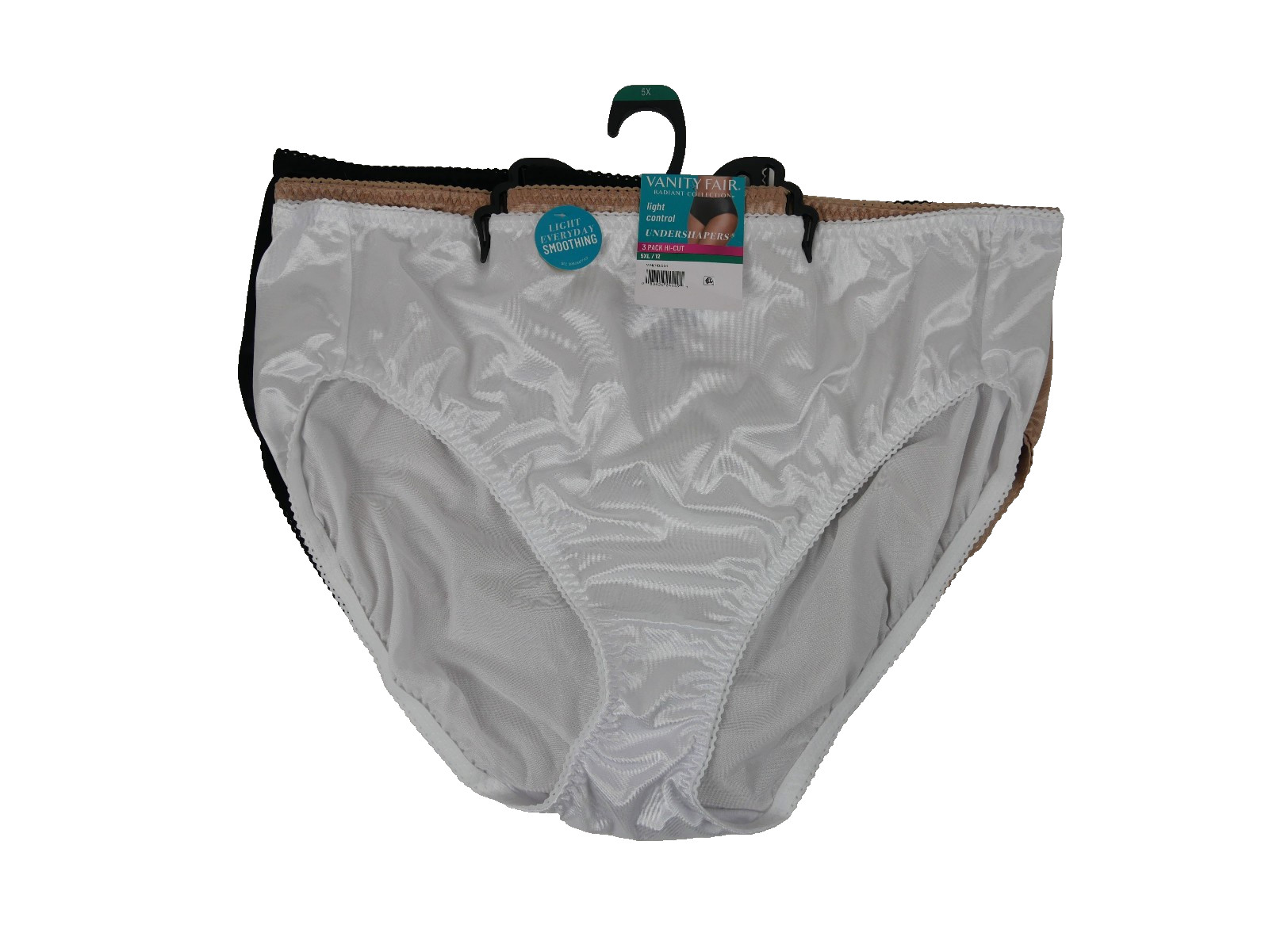 3 Pack Vanity Fair Hi-Cut Light Control Undershapers Panties NEW 5X/12