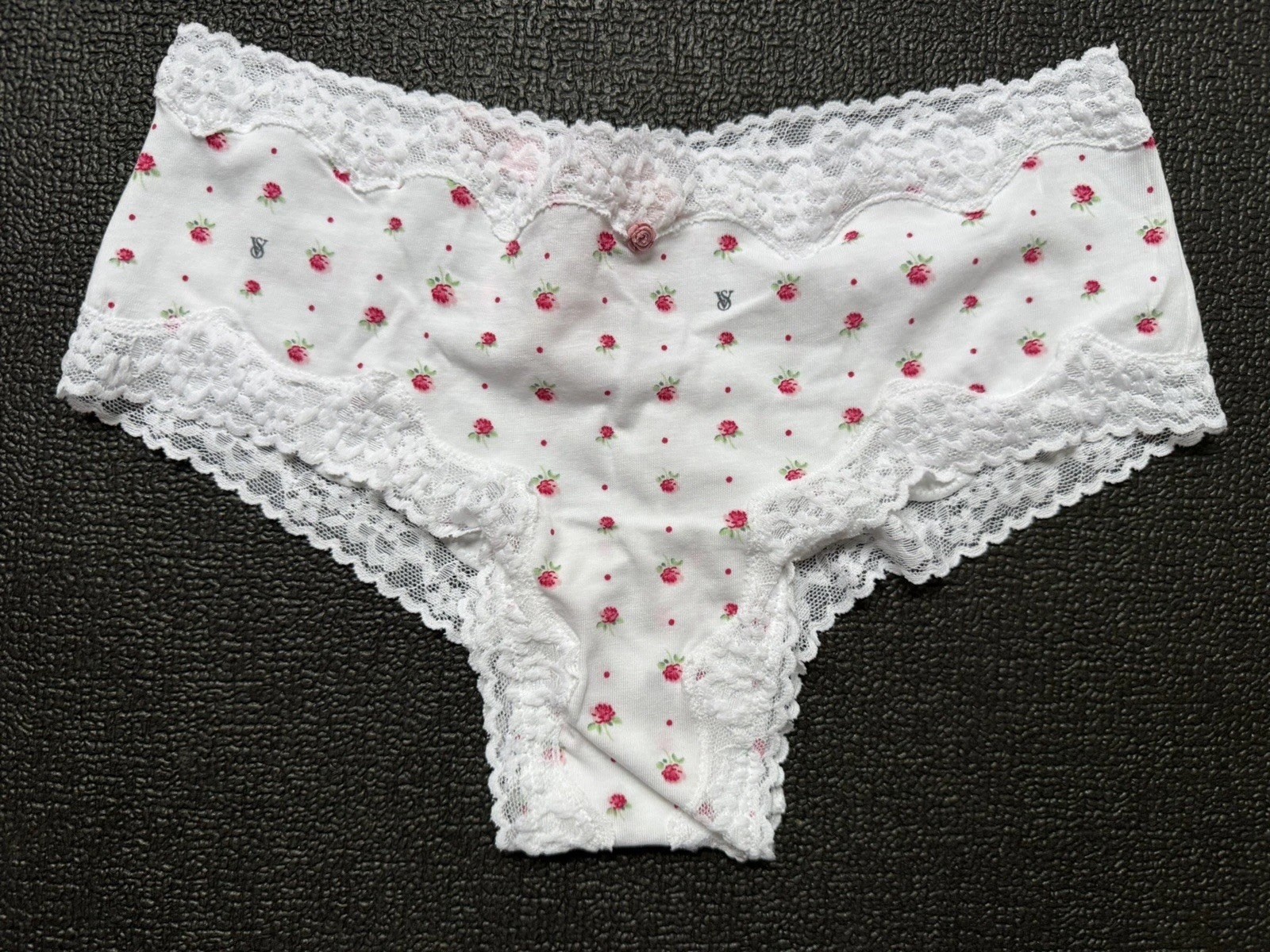 5 Pack Victoria’s Secret sz M Cotton Lace-Waist Cheeky Panties Bundle Lot Set