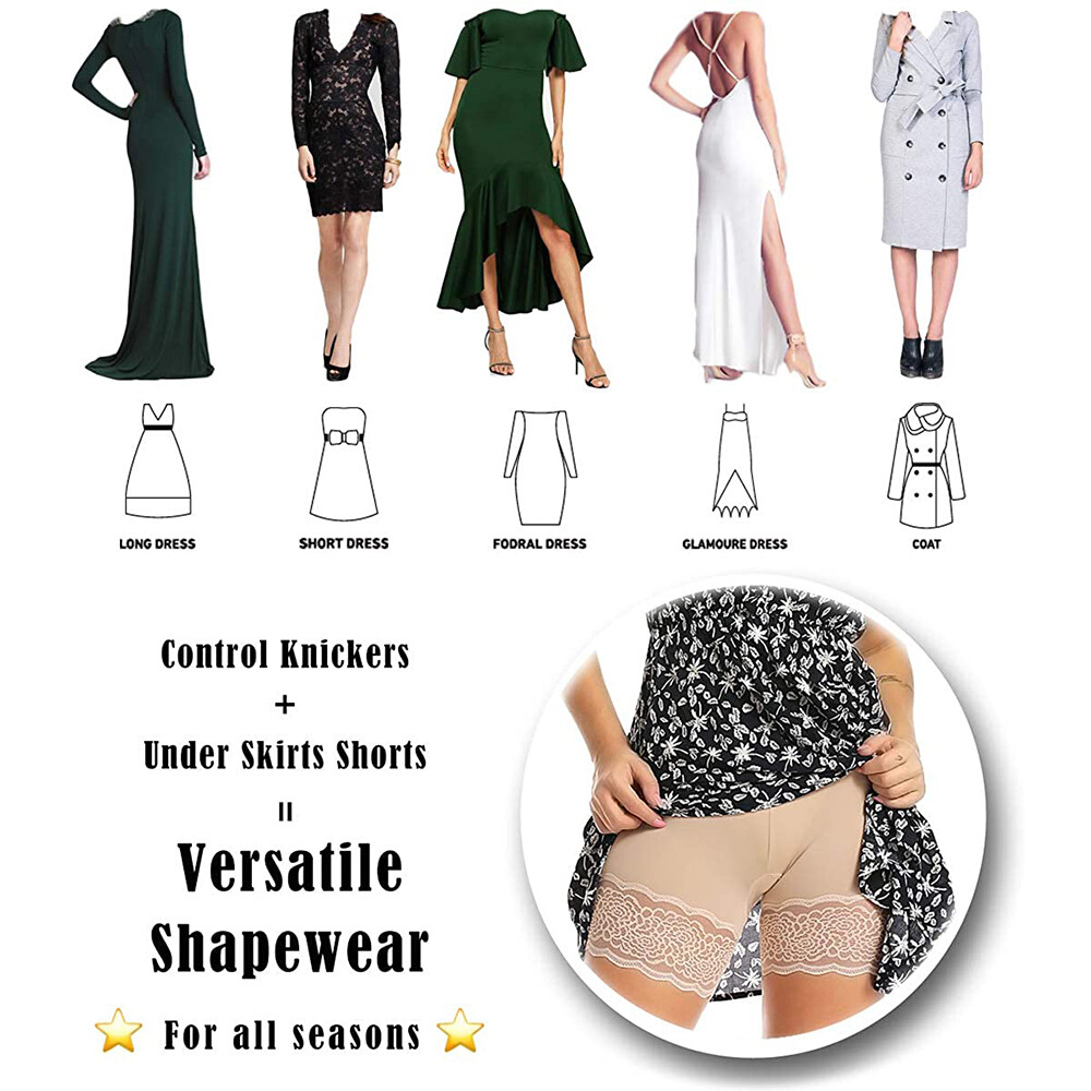 Fajas de cintura alta para mujer para pantalones cortos de vestir ropa interior