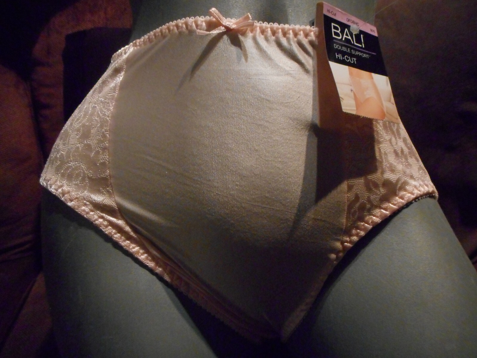 Bali Double Support HI Cut Brief Pink Panty Medium & 3X