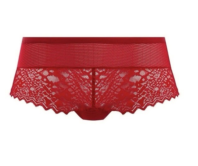 Freya Temptress Red Lace Short Brief UK XS 8