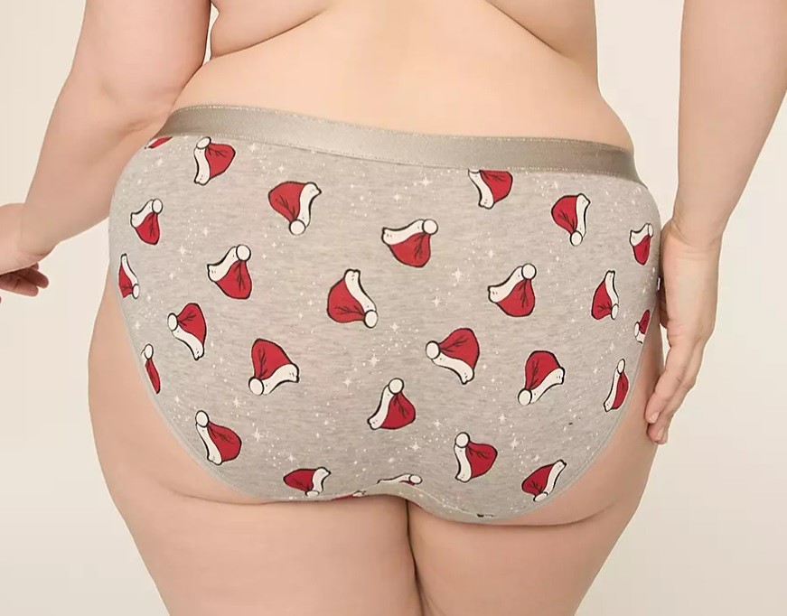 NWT – Lane Bryant Grey Santa Hat Hipster Size 18/20 Retail: $13.50