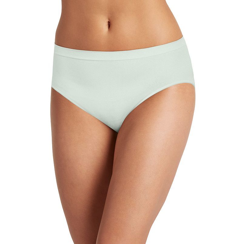Women’s Jockey Smooth Shine Seamless Hi Cut Panty Subtle Mint Sz.9/2XL