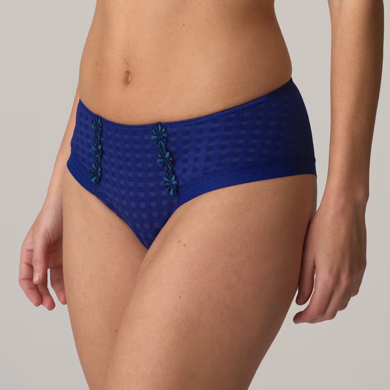 MARIE JO AVERO HOTPANTS PANTIES IN LAZURITE BLUE SIZE SMALL (UK) NEW