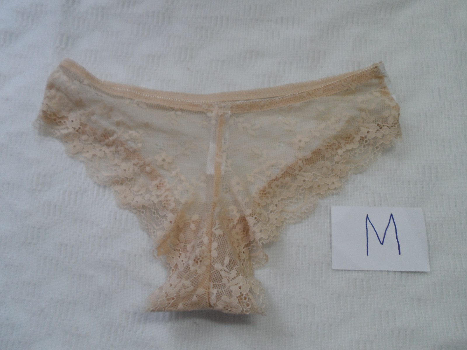 C & California Lace Back Panty ROSE STRATA M-$30 NWOT