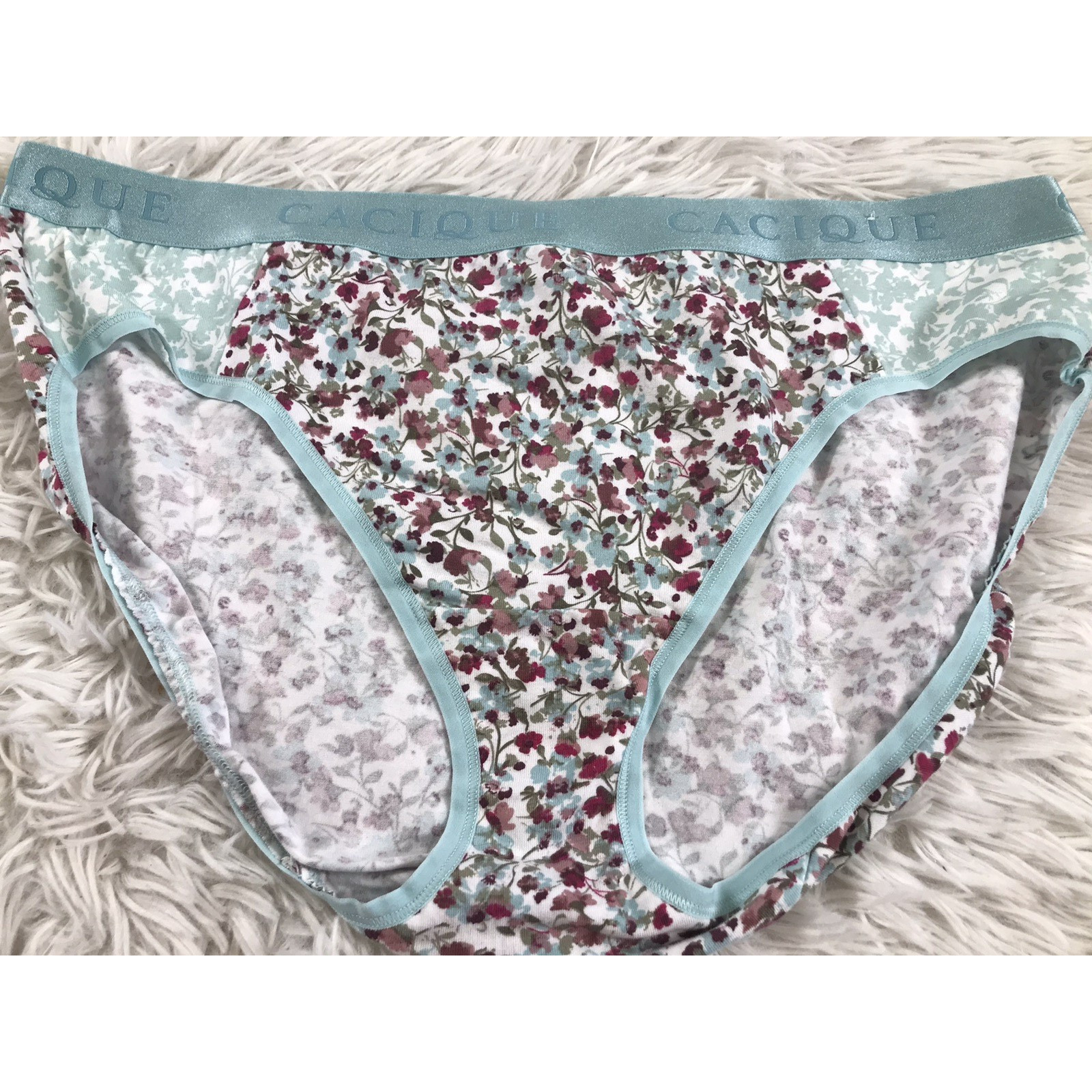 Lane Bryant Cacique PLUS SIZE Extra Soft Hipster Panty UNDERWEAR Floral sz 18/20