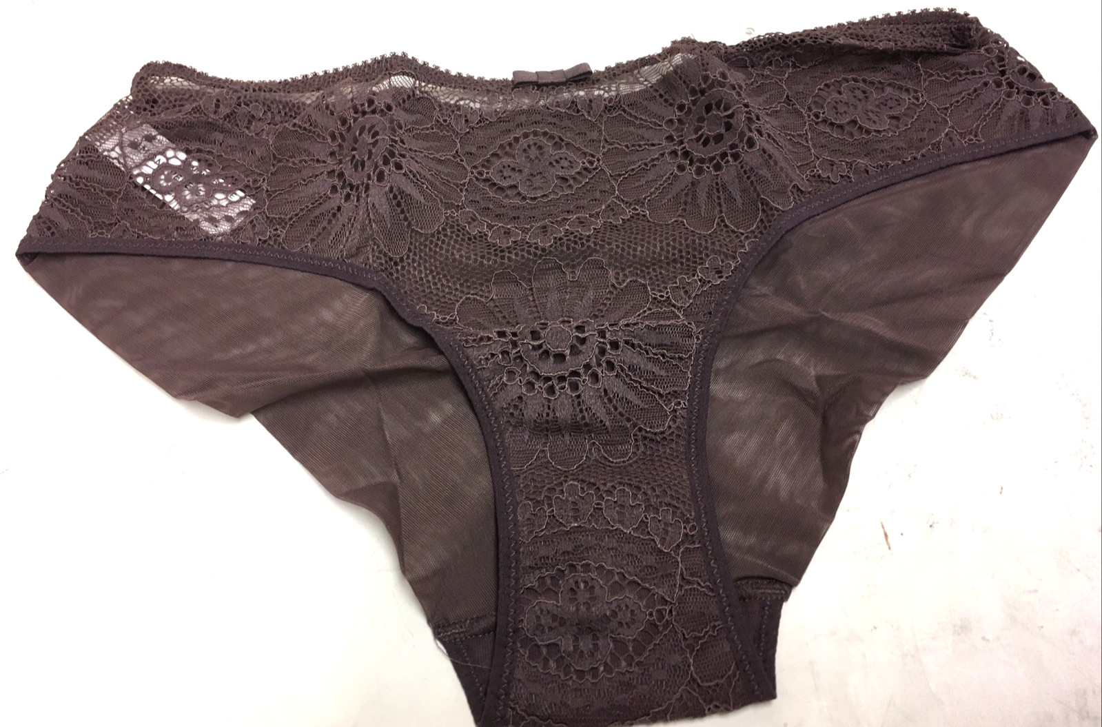 SIMONE PERELE BYZANTINE Microfiber with Lace Bikini Panty, Brown NWT assorted