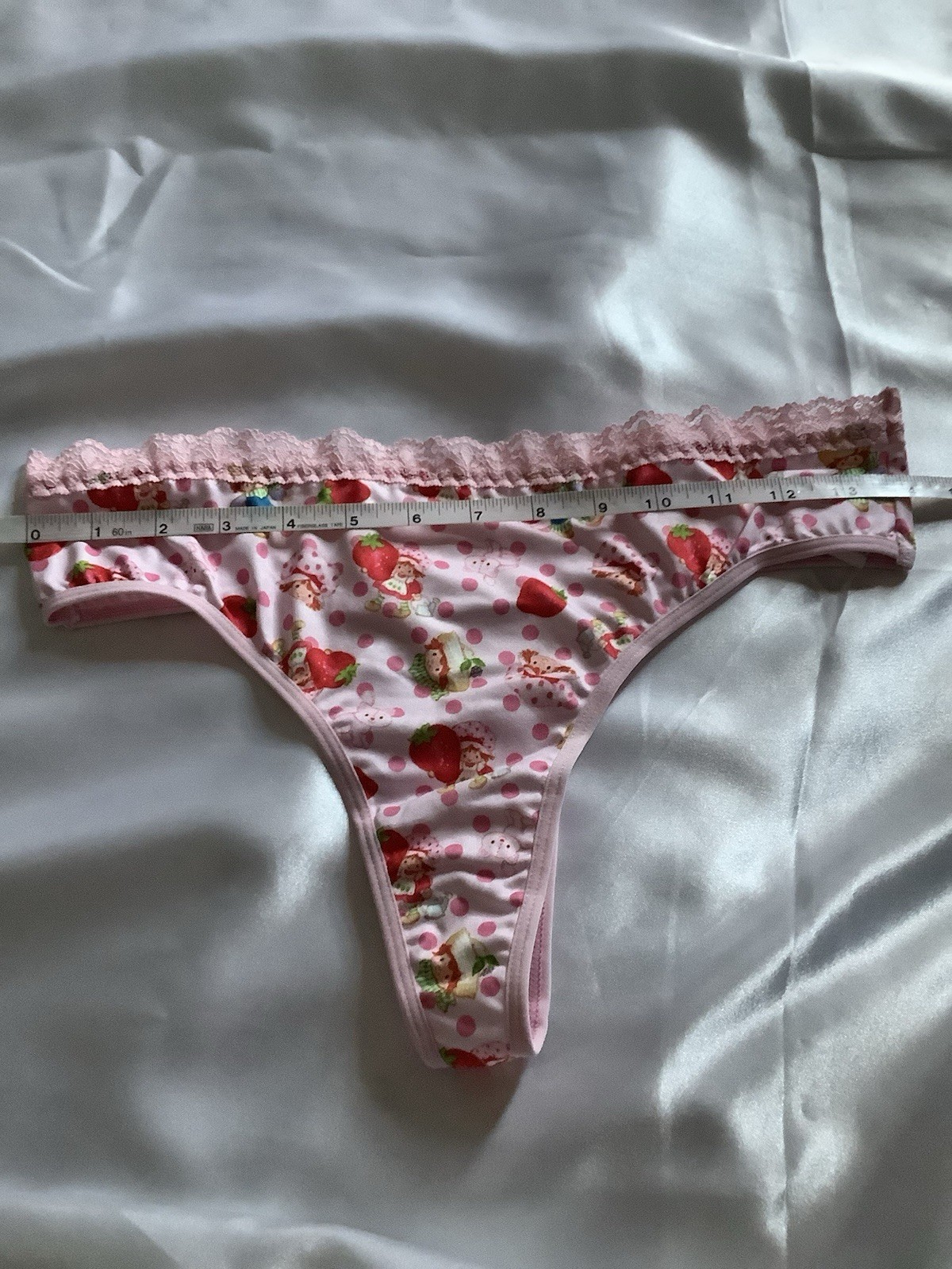 Women’s Teens Strawberry Shortcake Red Pink Kawaii Thong Panties 2pk Large