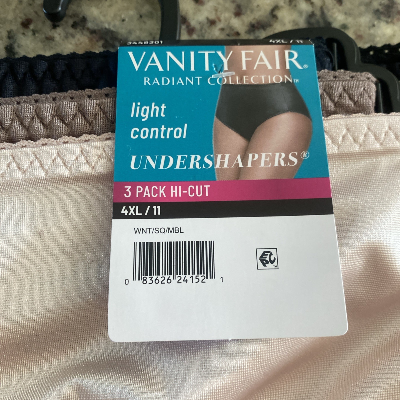 New Vanity Fair Radiant Undershapers Light Control Hi-Cut 3 Pk Women