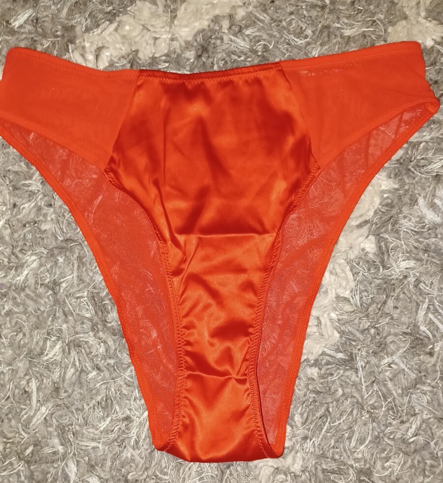 Adore Me/VS High Leg Brazilian Panty NEW Small Red