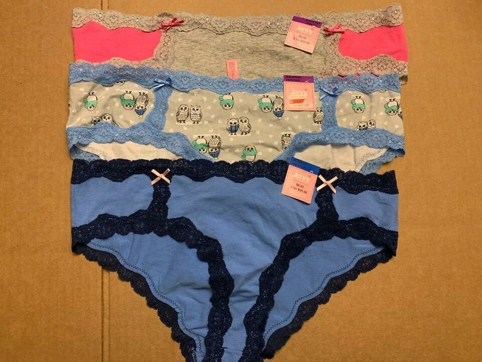 Jenni by Jennifer Moore Cotton Lace Trim Hipster XL, 2XL