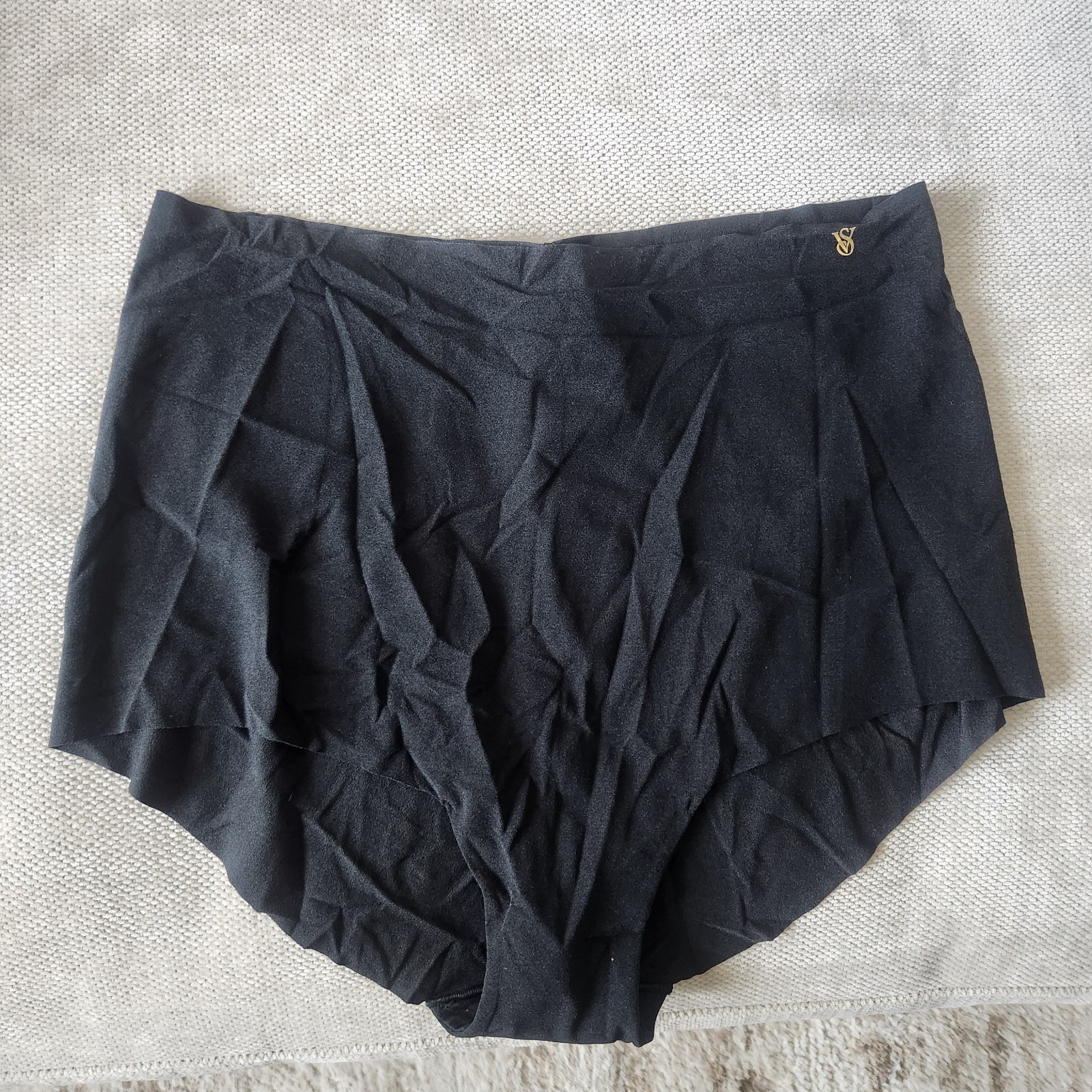Victoria’s Secret XL Black No Show Smooth Modern Brief Panty NWT