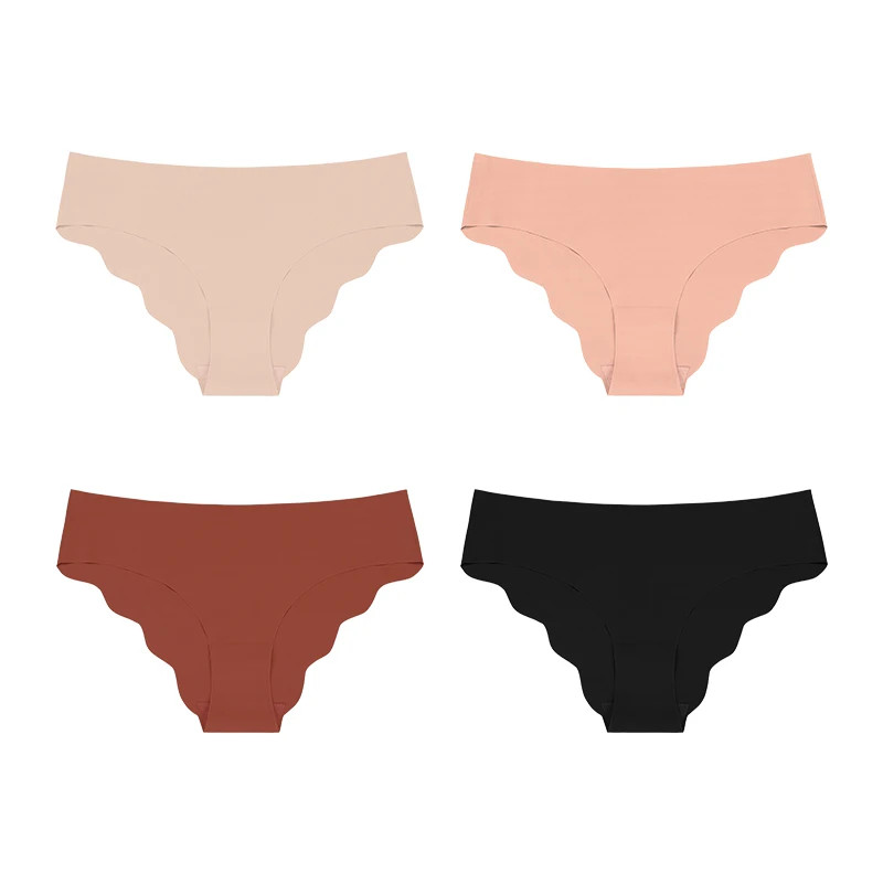 Low Rise Seamless Panties Laser Cut Women’s Invisible Soft Stretch Underwear