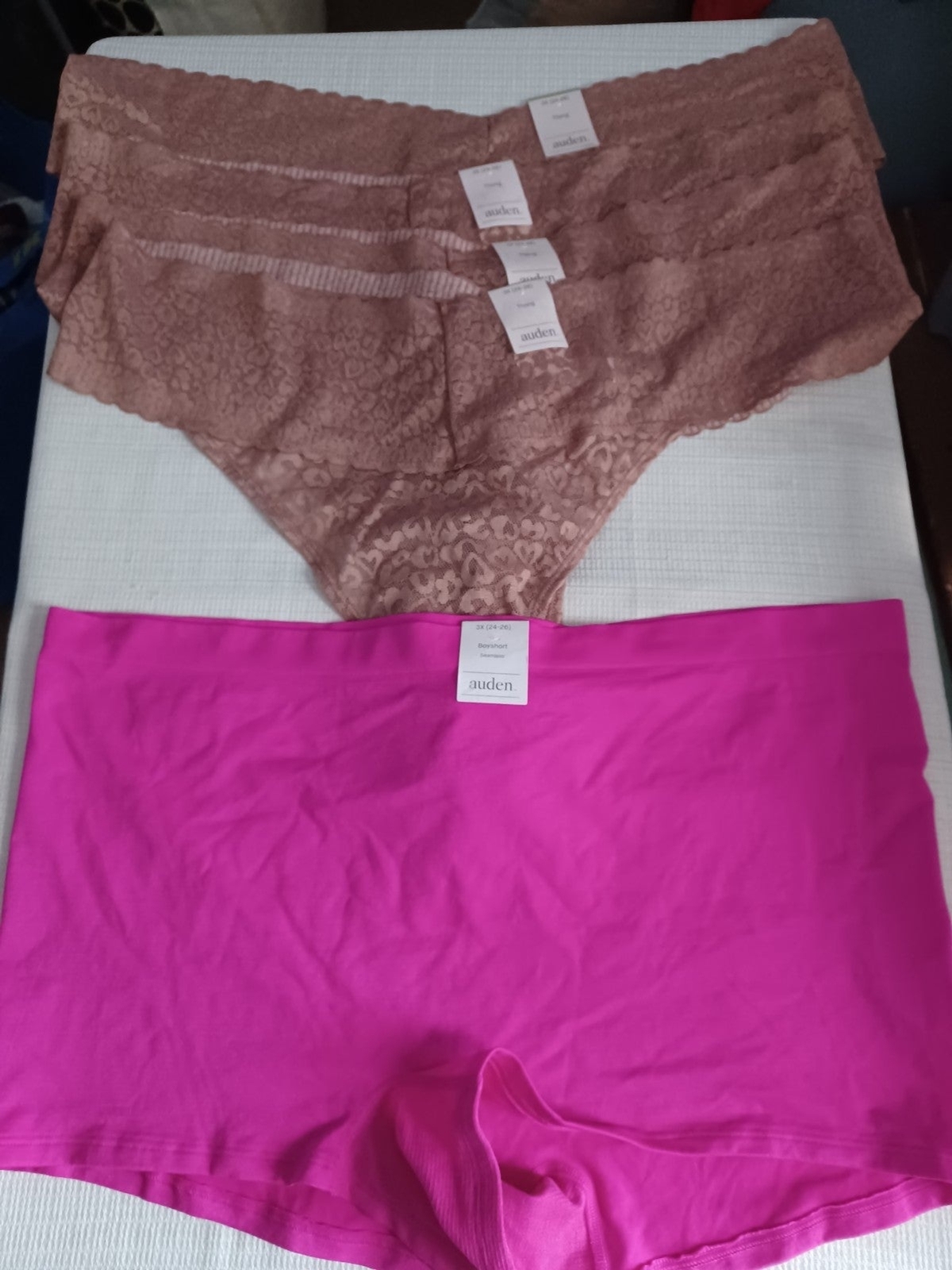 Auden NWT Plussized 3X (24-26) Thong, Bayshore Bundle. Panties Lingerie.