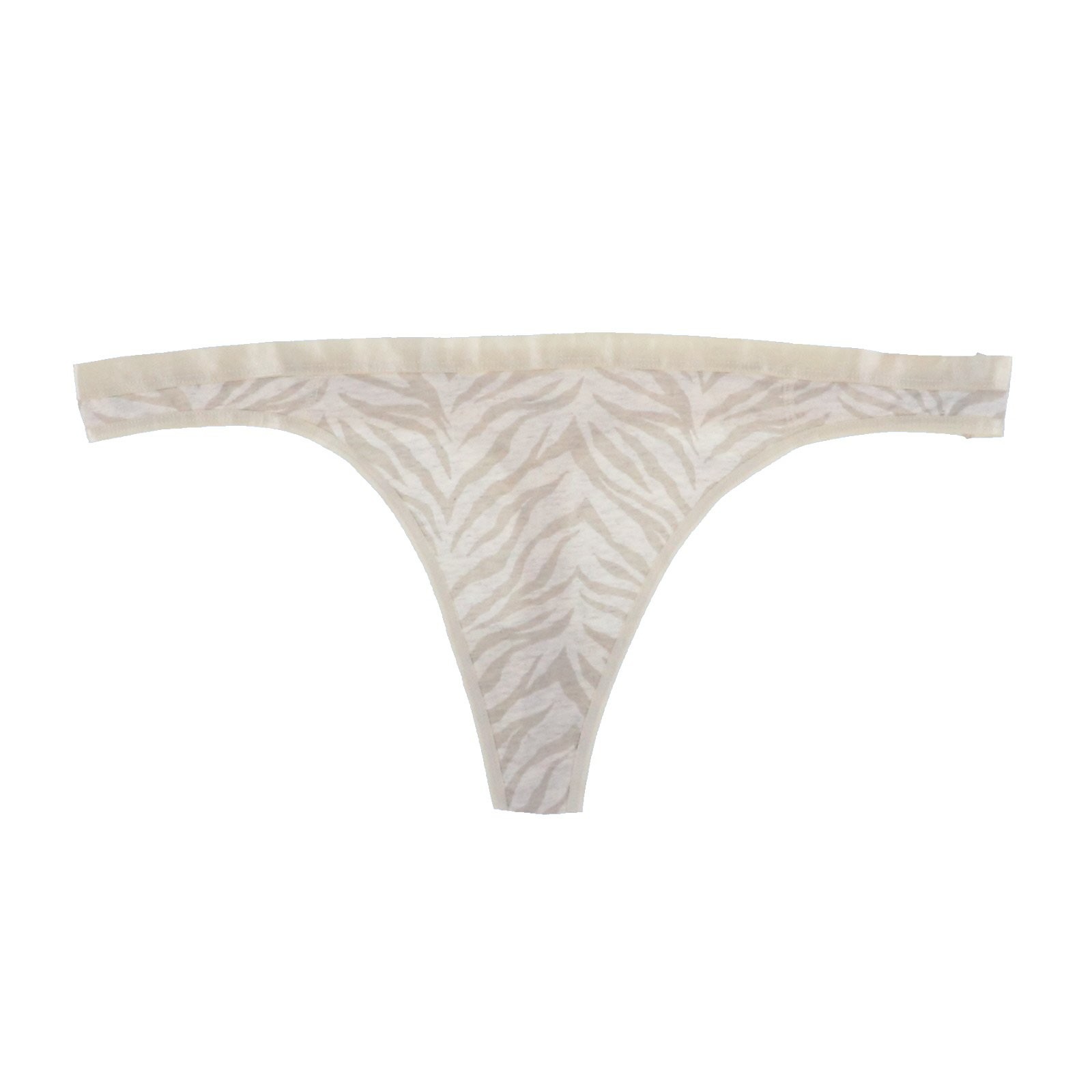 Jenni Women’s Solid Thong Underwear Panties Briefs Comfort Tiger Stripe New