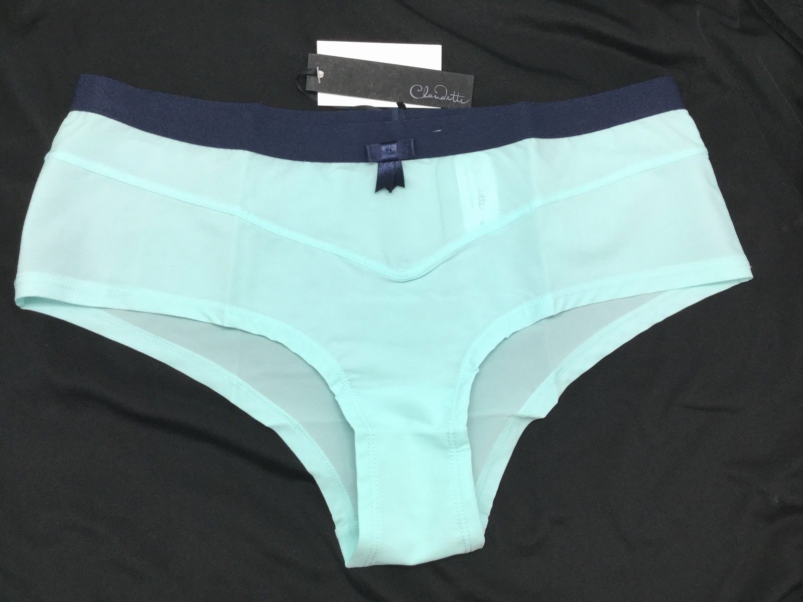 Love Claudette Sophia Boyleg Bikini Panty Briefs Underwear Lingerie Seafoam Navy