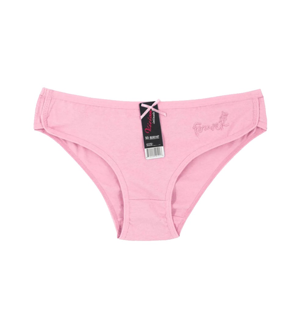 Women’s Multicolor Embroidered Forever Cotton Blend Bikini Briefs 12 Pack