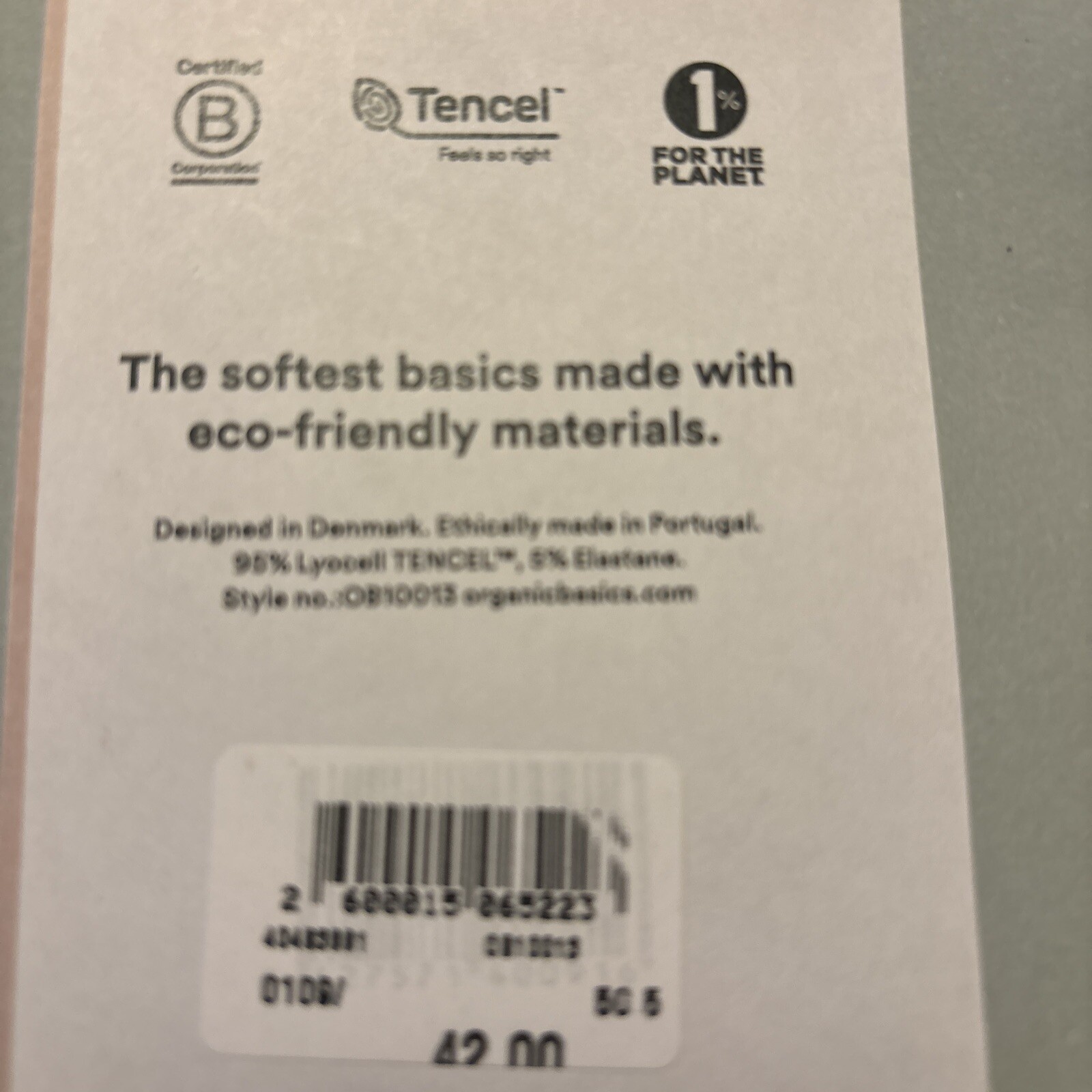 Organic Basic Lite Tanga thong MEDIUM Dusty Rose — Set Of 2 — Boxed New