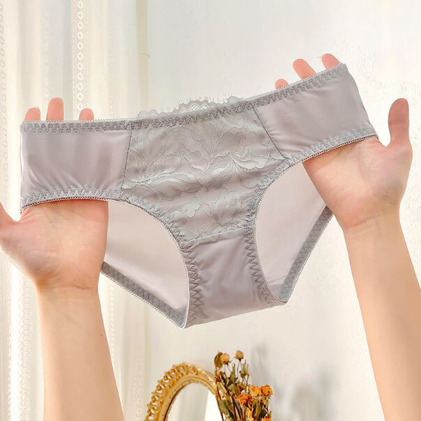 6 Pack Lot Sexy Ladies Womens Panties Briefs Ice Silky Lace Underwear Intimates