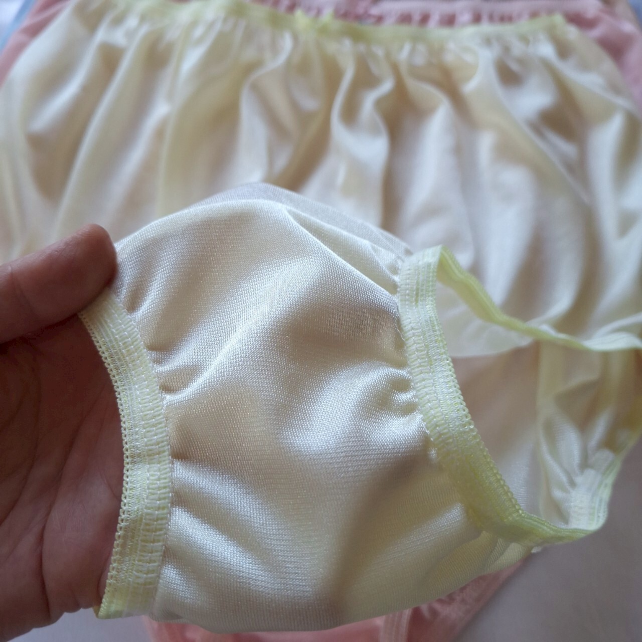 5 Large Underwear Soft Silky Nylon Smooth Briefs Woman Man High Waist 42″-50″