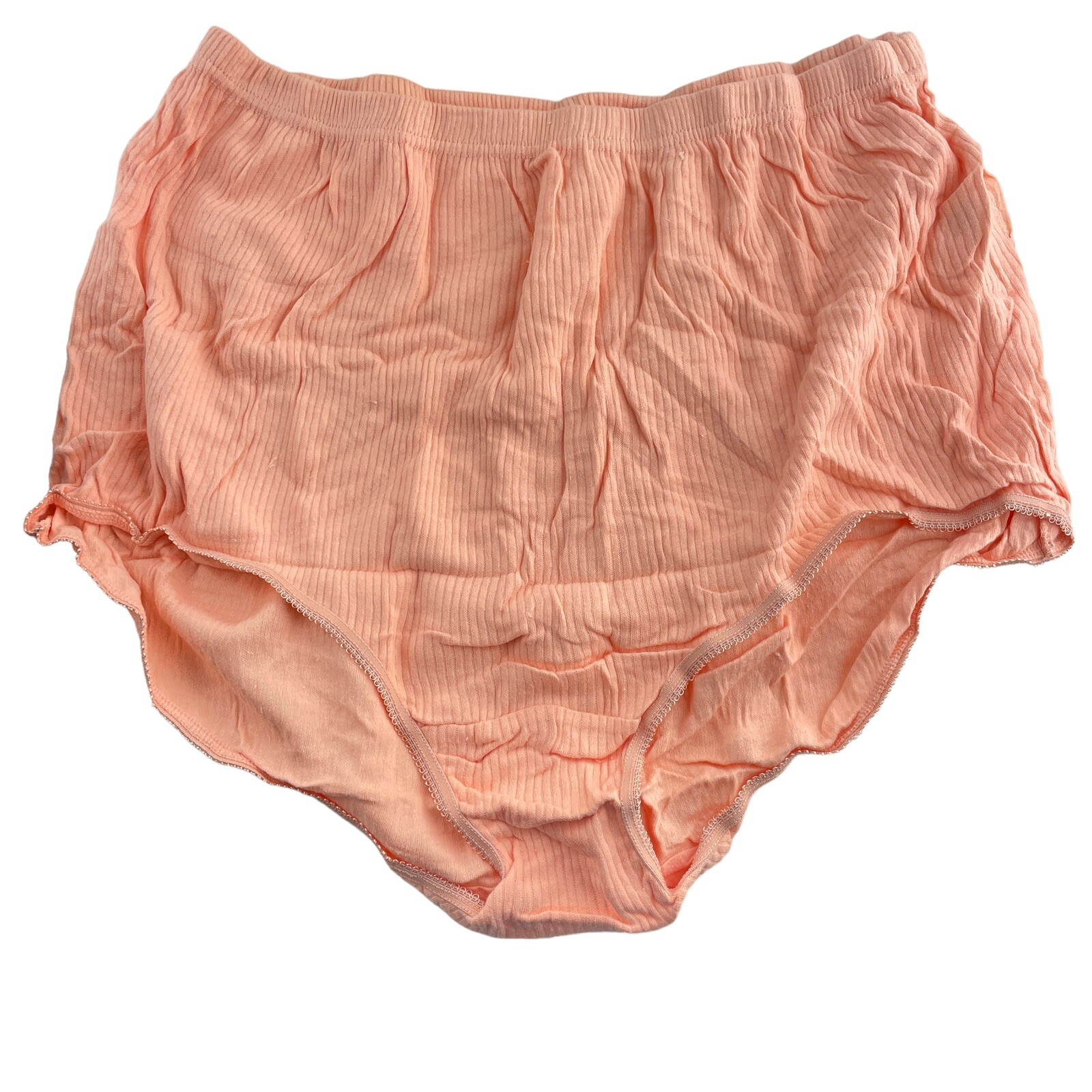 Ann Diane Lingerie Womens Size 14 Underwear Granny Panties Ribbed Cotton