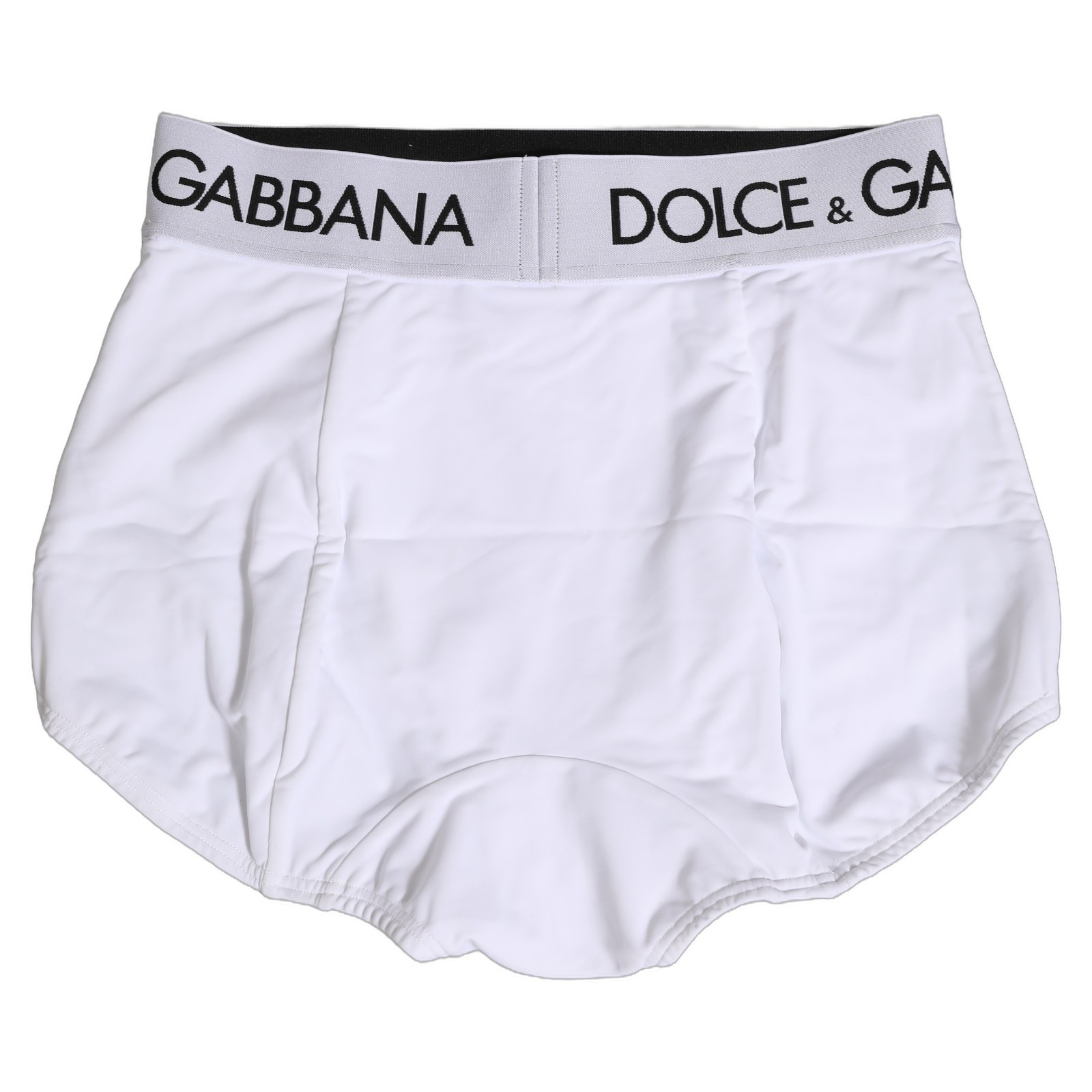 DOLCE & GABBANA Underwear White Logo Waistband Coulotte Panty IT40/US6/S 340usd