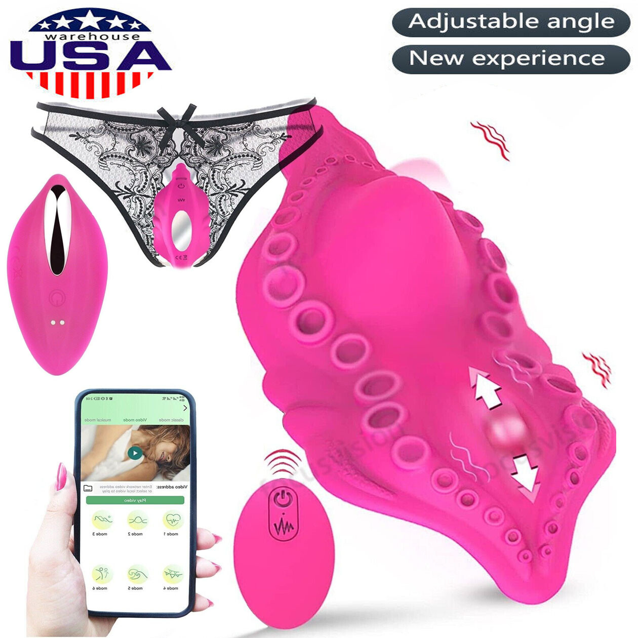 Vibrating Women Panties Massager Wireless APP Remote Control Waterproof 10 Modes