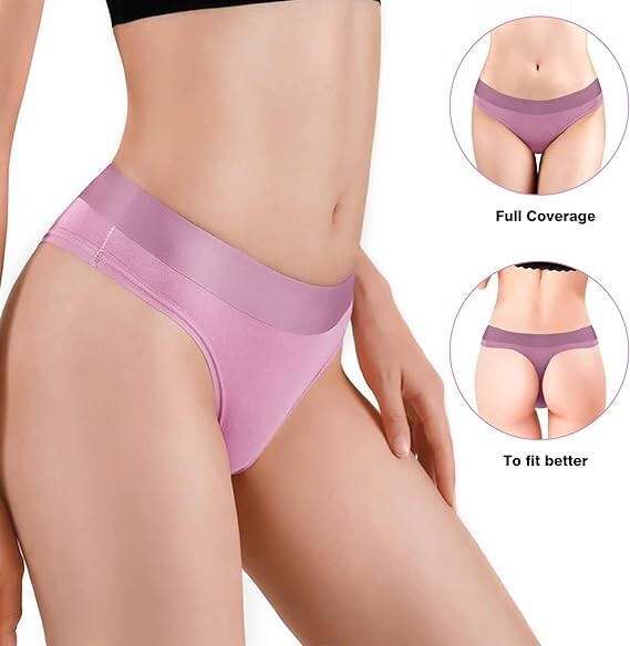 Ladies Bikini Briefs Underwear Knickers 6 or 12 Pack Low Rise Thong
