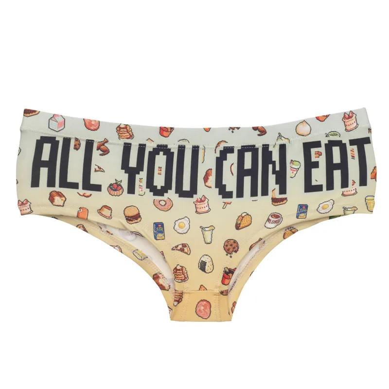 Printed Low Rise Panties Soft Stretch Breathable Briefs Comfortable Fit Wear