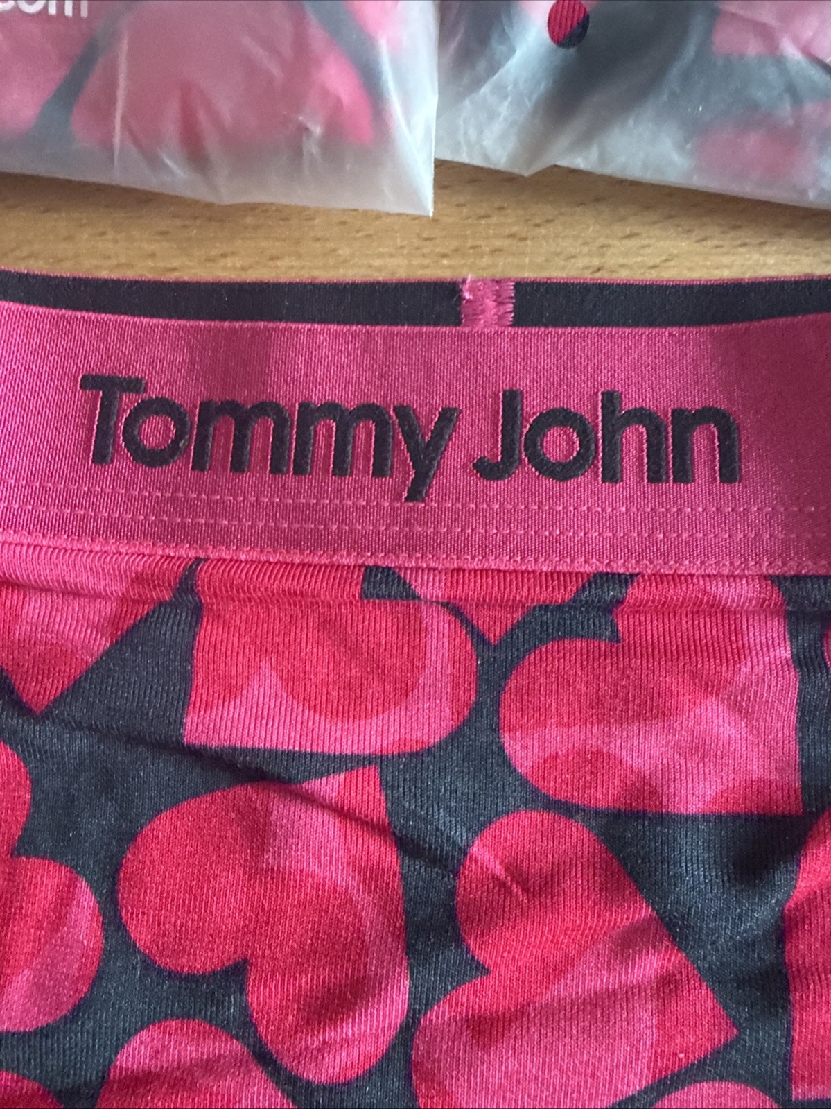 3X-Tommy John Second Skin Women’s Boy Short Panties Pink Hearts 🩷 Medium NWT