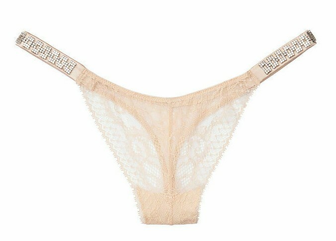 🎀New $29.50💖Victoria’s Secret🖤Jewel Thong💖Size XL🎀Champagne💗