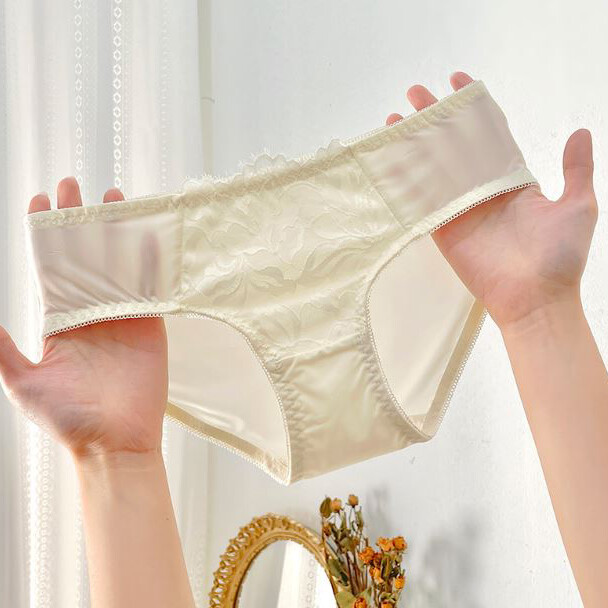 6 Pack Lot Sexy Ladies Womens Panties Briefs Ice Silky Lace Underwear Intimates