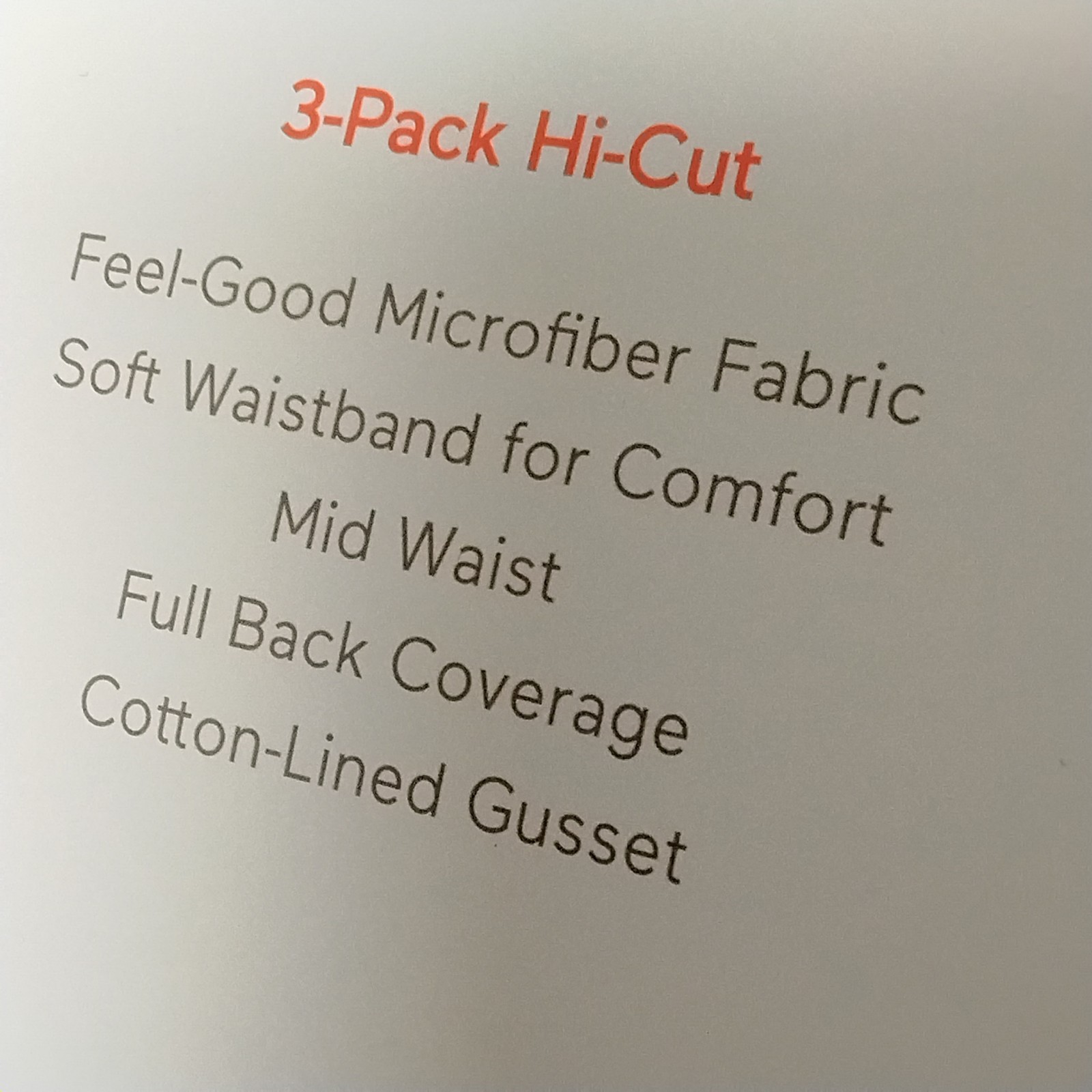 Warners Blissful Benefits Hi-Cut Microfiber Panties 3pk Dig Free Large NWT