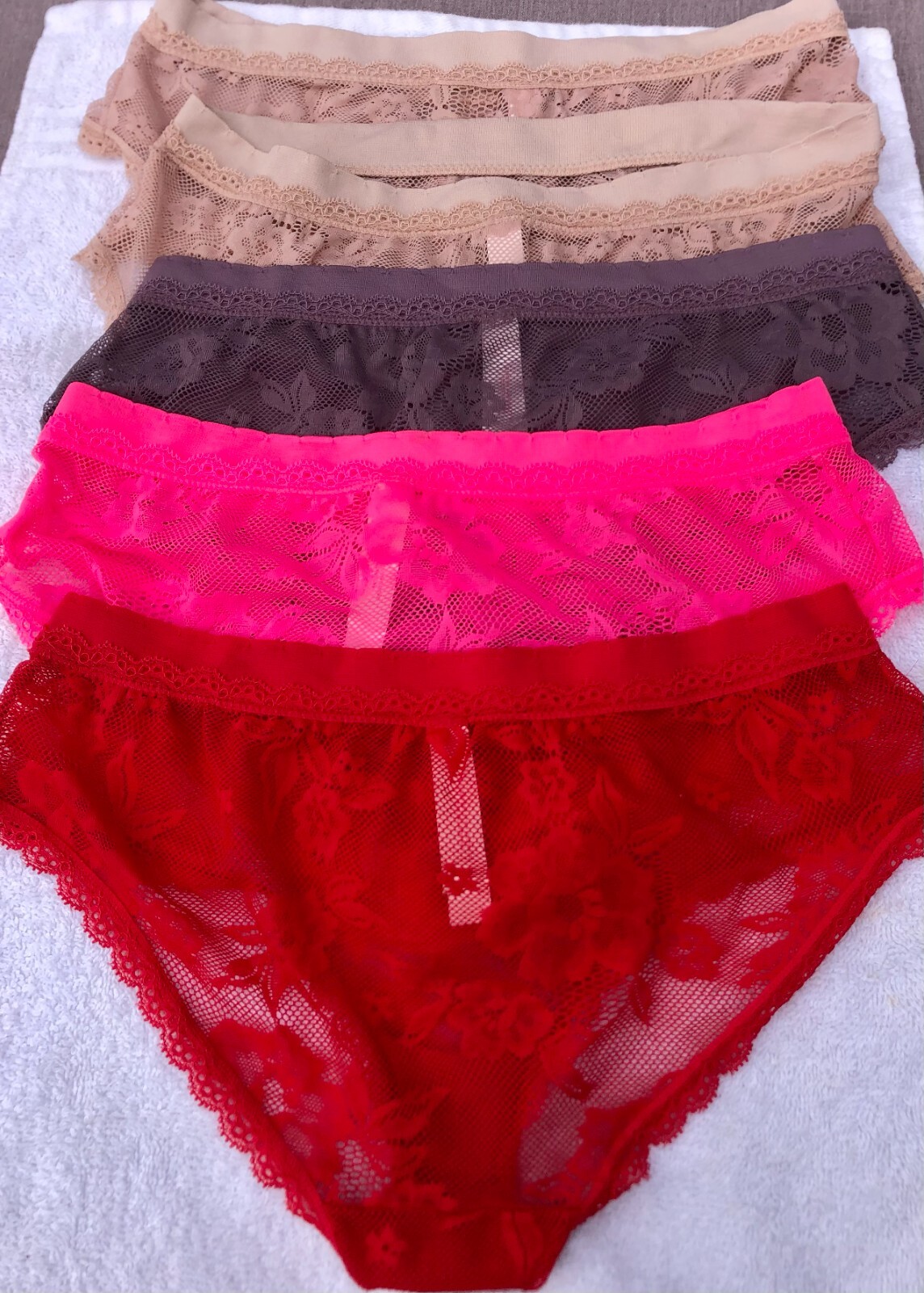 Victoria’s Secret Fishnet Floral Lace Hiphugger Culotte Classique Panties Size S